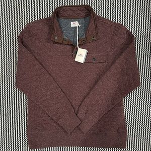 Faherty quilted fleece pullover